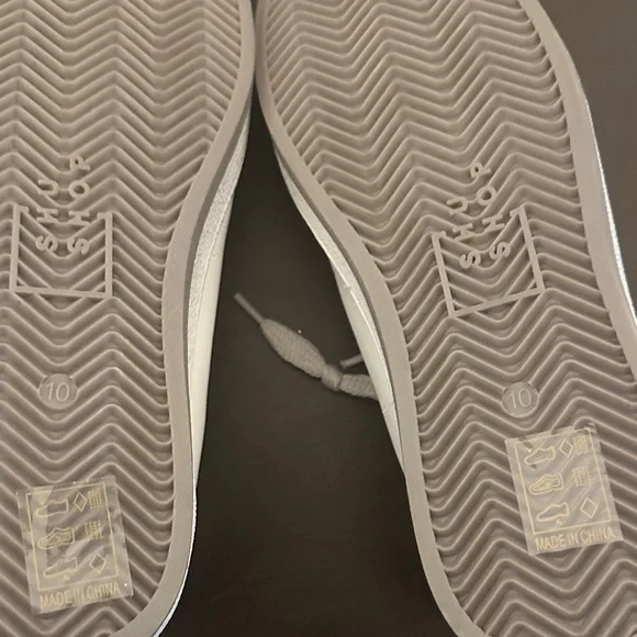 Stylish White Shu Shop tan, white and Gray Women's Sneakers. - Picture 6 of 6